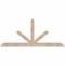 Ekena Millwork Saratoga Smooth Timber Gable Bracket, Douglas Fir, 72"W x 30"H x 1 1/2"D x 3 1/2"F, 10/12 Pitch GBW072X30X0204SAR00SDF - alternate 1